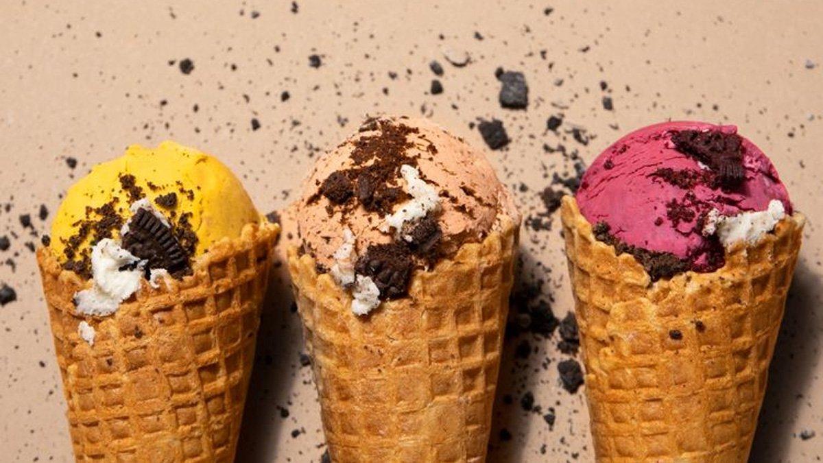 Ilustrasi es krim cone.