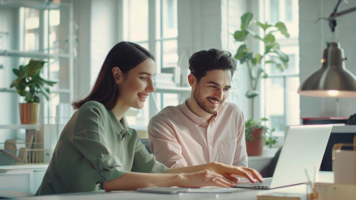 Ilustrasi pasangan zodiak cocok jadi partner bisnis.