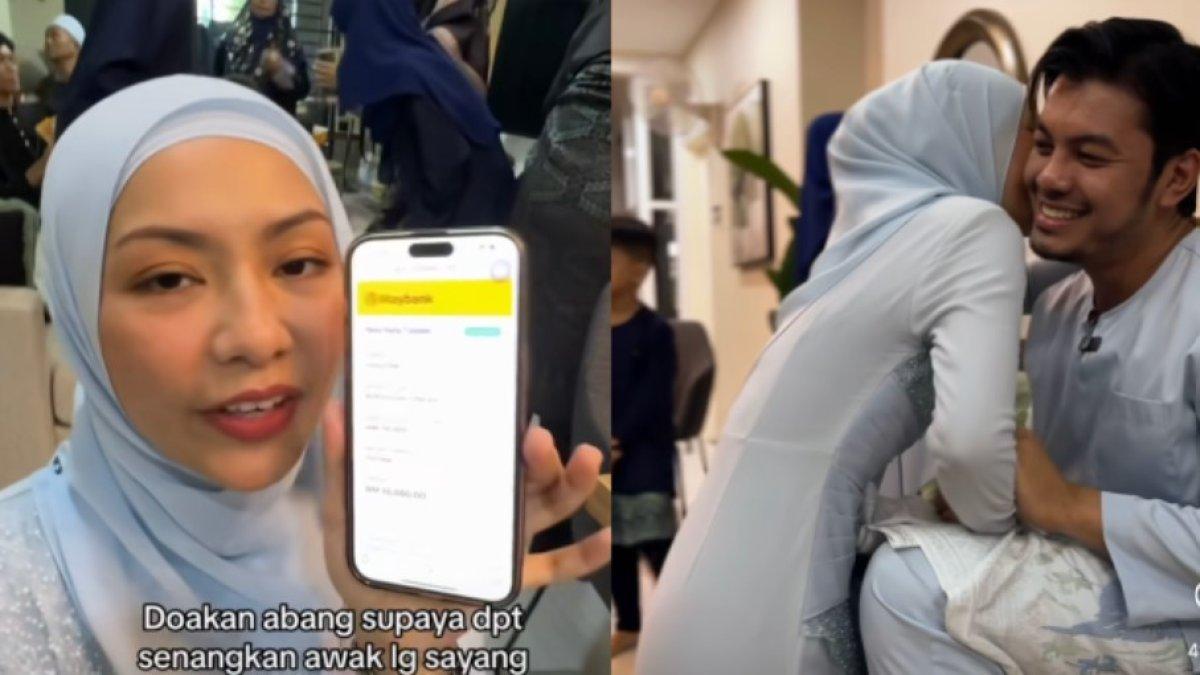 Influencer beri THR berjumlah fantastis ke istri.