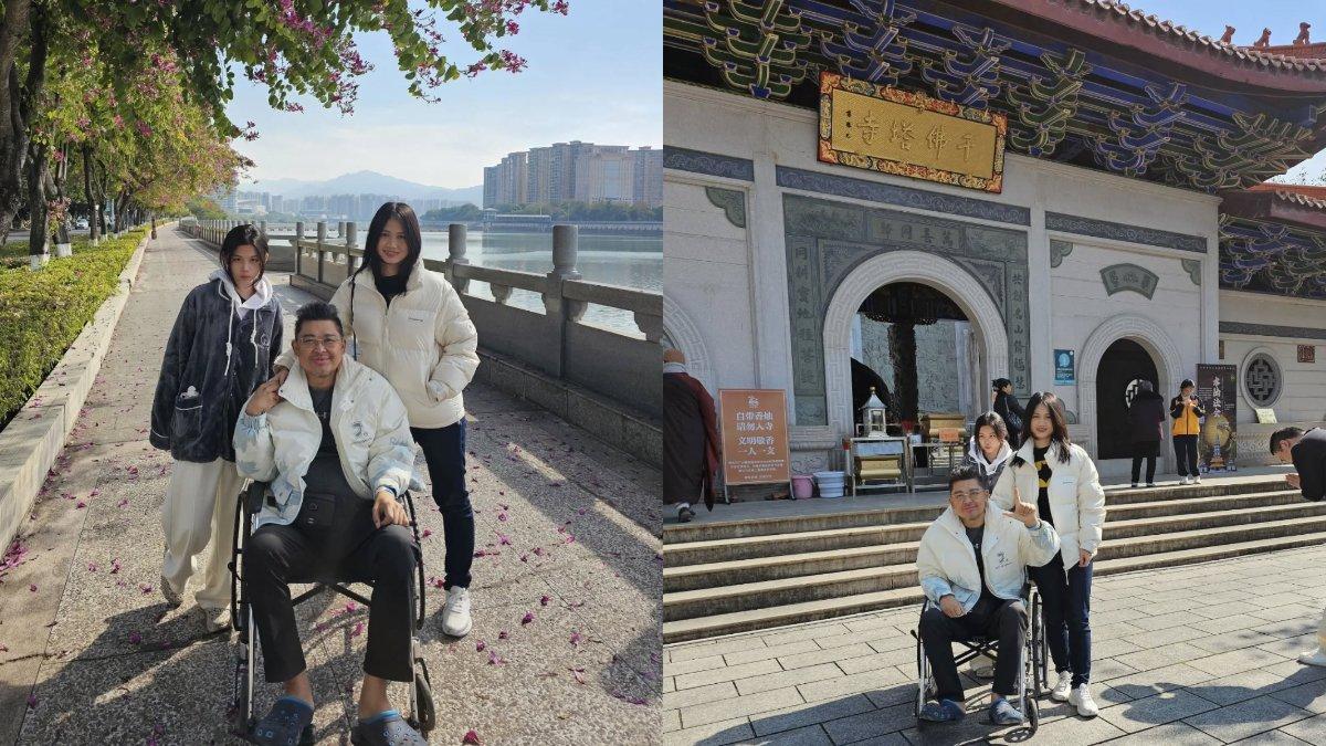 Ini lima potret Alvin Lim bersama keluarga sebelum meninggal dunia, berada di China untuk melihat kuil dan ke rumah sakit