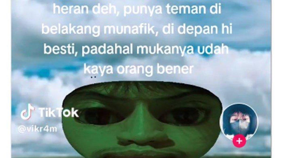 Inilah arti kata mukanya kaya orang bener. Bahasa gaul viral di TikTok punya dua makna.