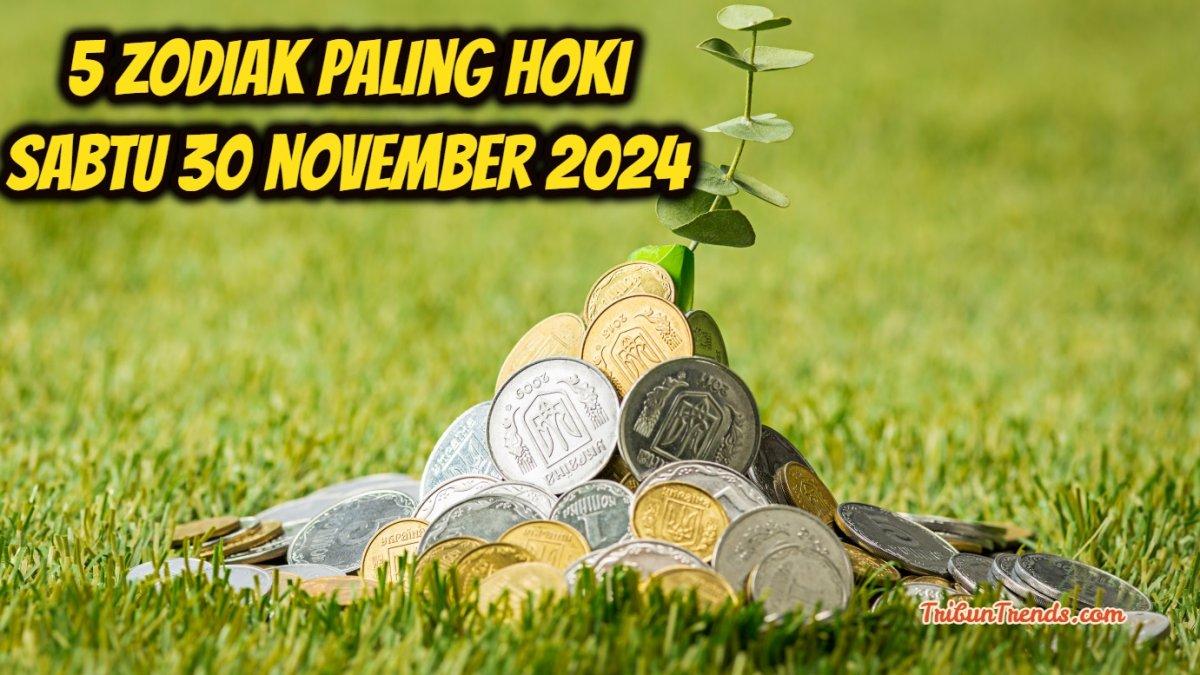 Inilah lima zodiak yang diramalkan jadi paling beruntung pada Sabtu, 30 November 2024.