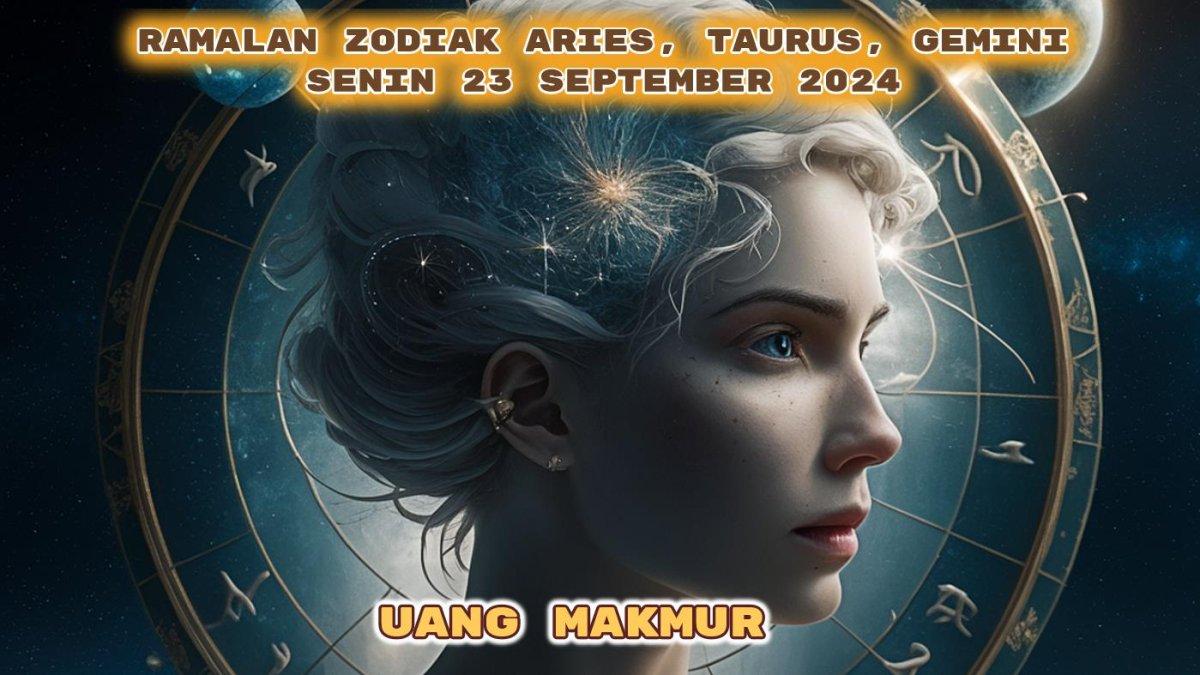 Inilah ramalan zodiak Aries, Taurus, Gemini untuk Senin 23 September 2024, Aries penghasilan memuaskan, Taurus punya angka hoki, Gemini makmur.