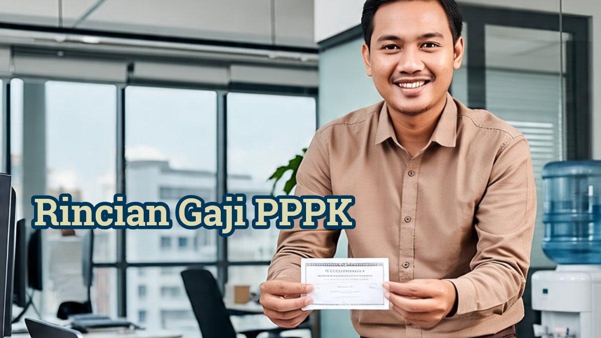 Inilah rincian besar gaji PPPK yang sudah dirilis oleh Kementrian Keuangan, akan perdana cair bulan Agustus. Besar gaji disesuaikan dengan golongan. (Ilustrasi seorang pegawai menerima gaji)