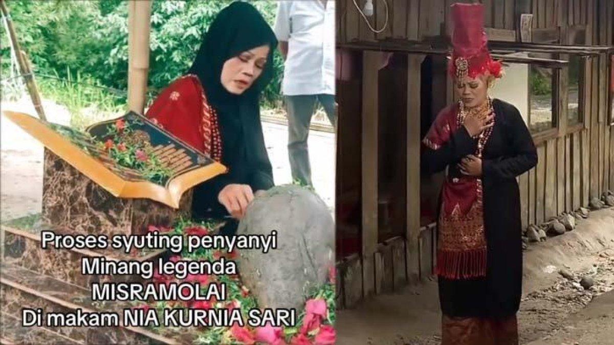 Inilah sosok Misramolai, penyanyi Minang yang viral gara-gara syuting video klip dan nyanyi di makam gadis penjual gorengan. Aksinya dikecam ayah Nia.