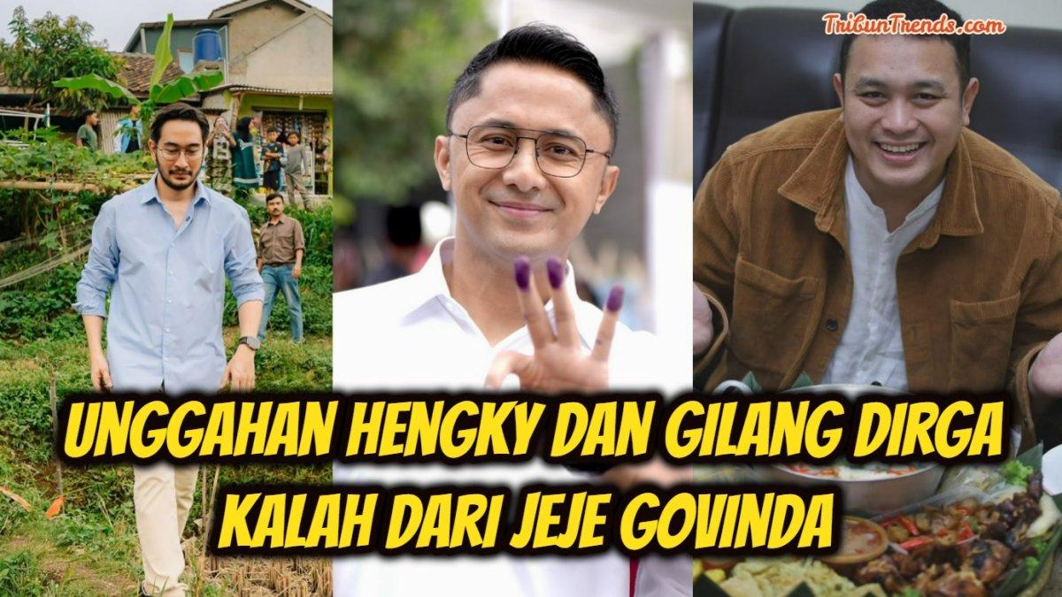 Unggahan Hengky Kurniawan dan Gilang Dirga, Dikalahkan Jeje Adik Raffi  Ahmad di Pilbup Bandung Barat - TribunTrends.com