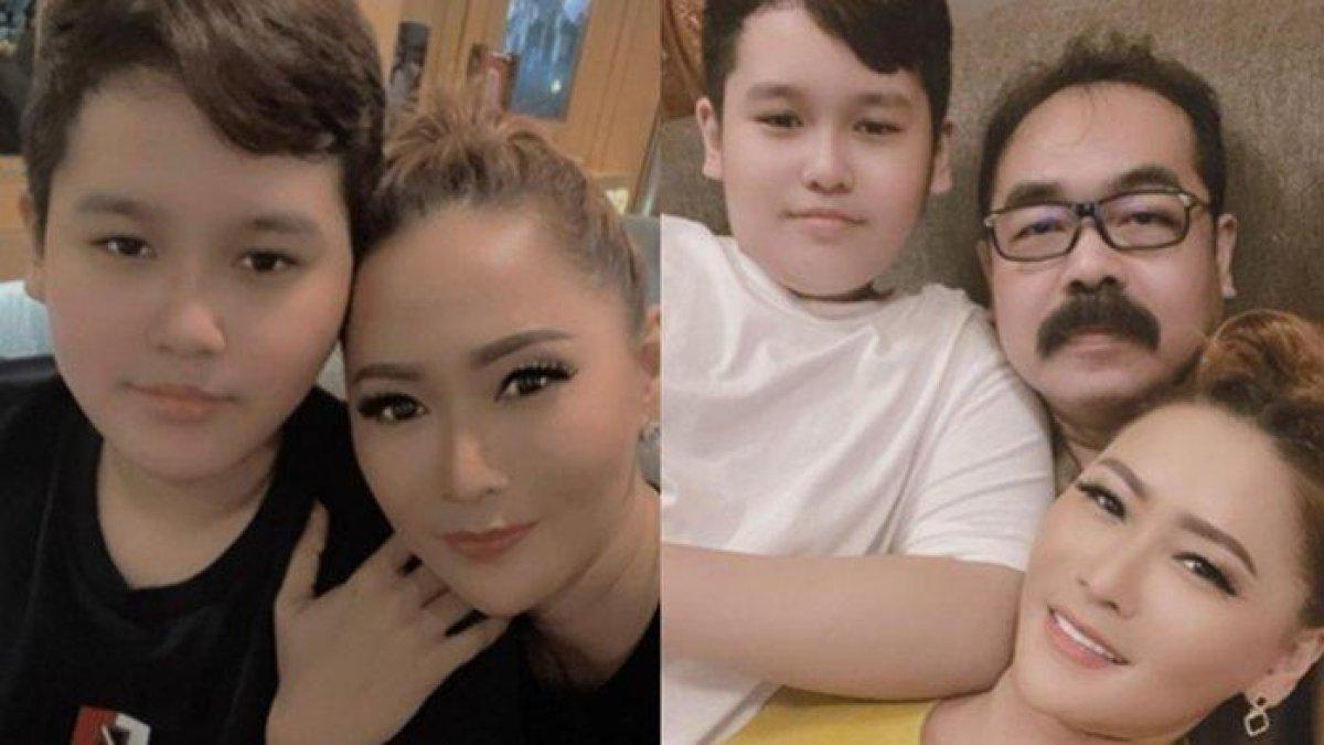 Inul Daratista dan Adam Suseno serta sang putra Yusuf Ivander Damares