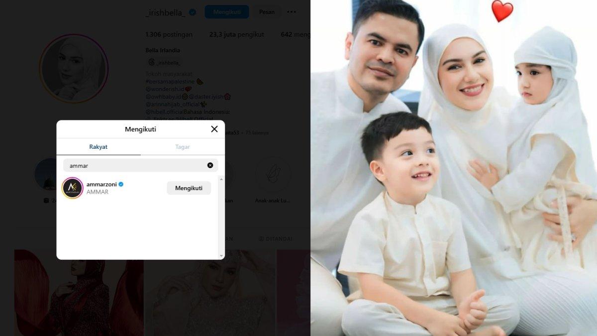 Irish Bella masih mengikuti akun Instagram Ammar Zoni