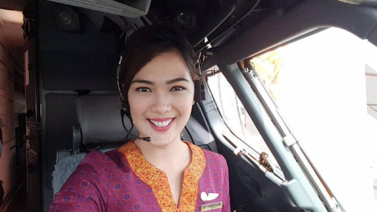 Irma Purba mantan istri Boris Bokir saat masih jadi pramugari.
