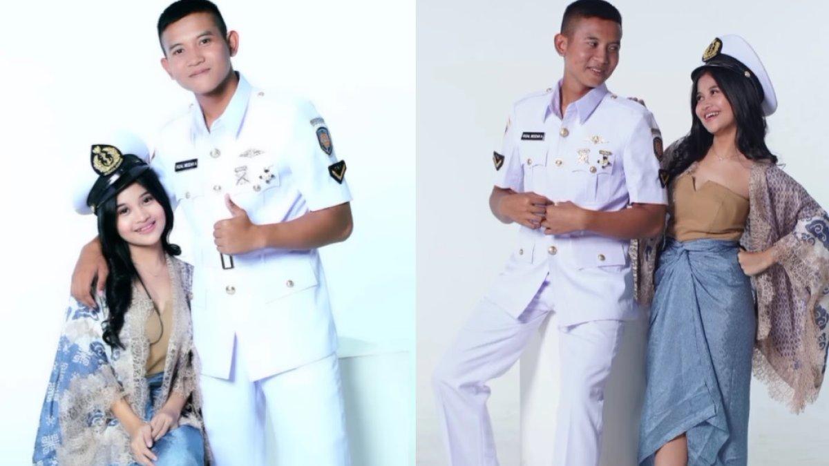 Irzal bersama adiknya, Chika