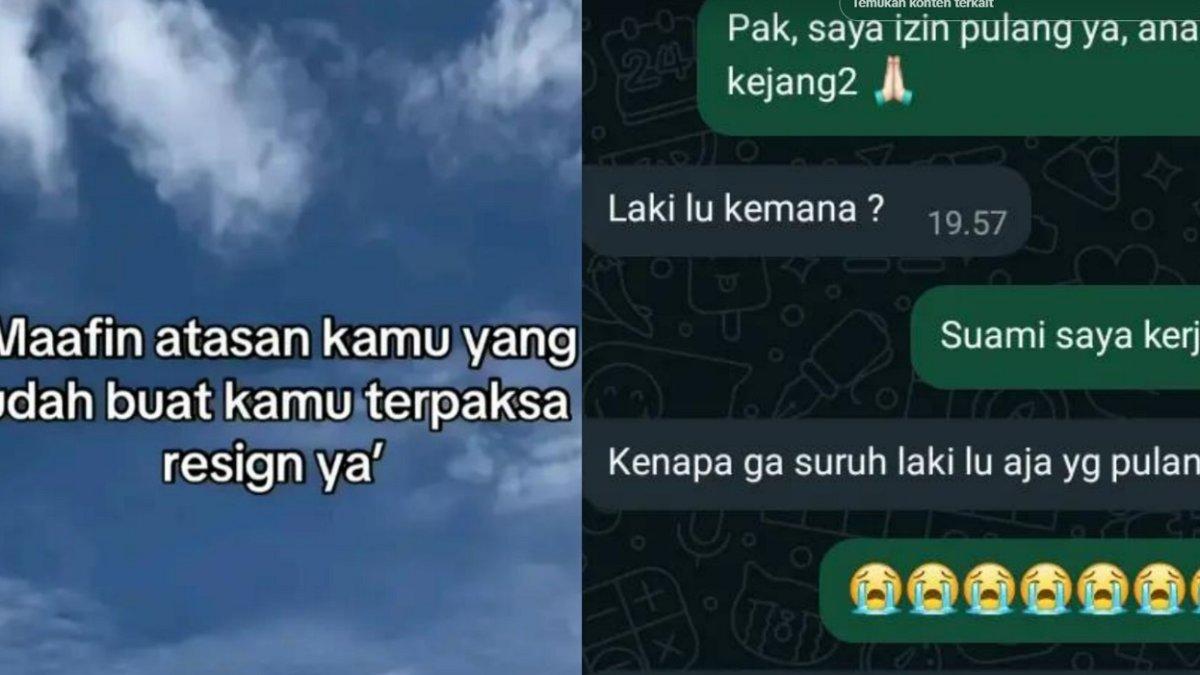 Isi chat karyawan tak diizinkan pulang saat anak kejang hingga meninggal