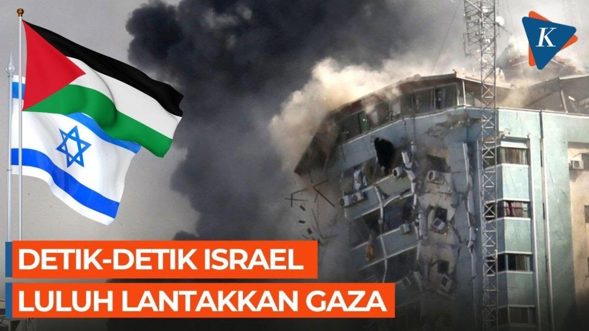 Israel terus porak-porandakan gedung-gedung di kawasan Gaza dengan dalih habisi Hamas