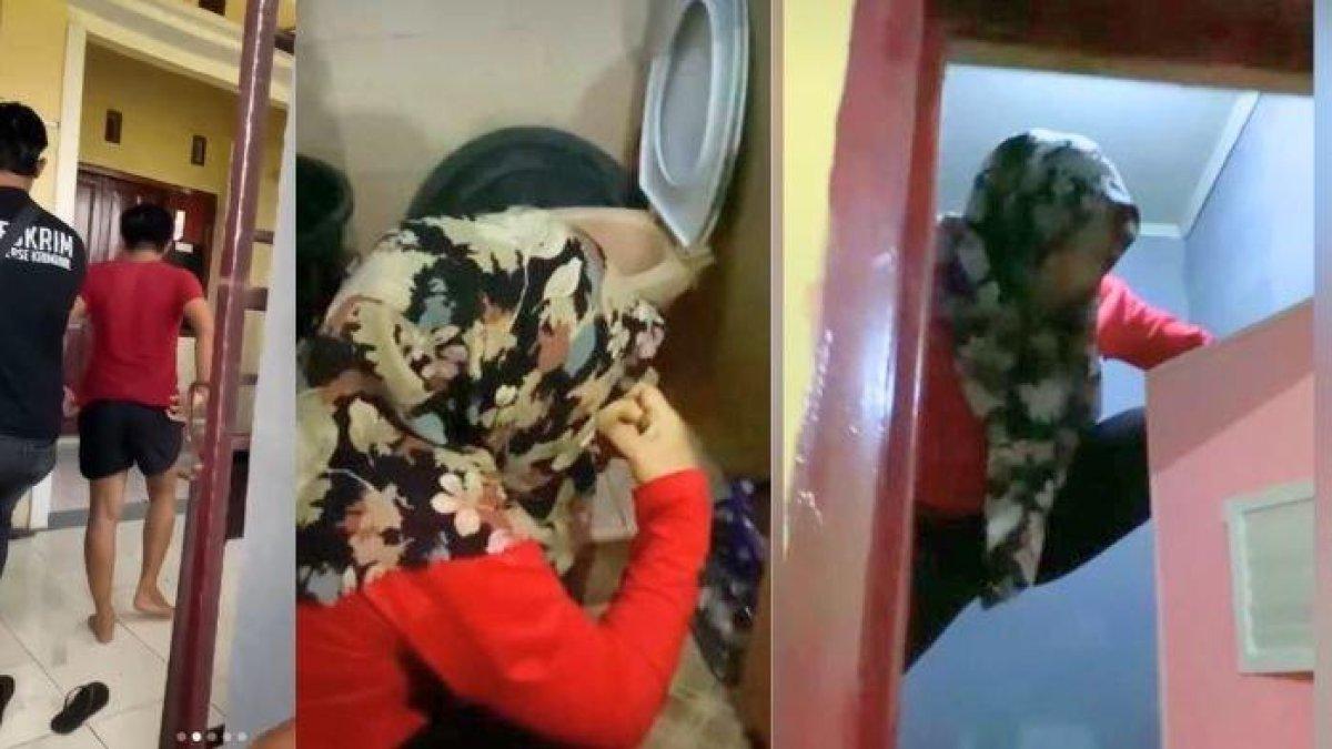 Istri polisi panjat plafon toilet saat kepergok selingkuh dengan mantan pacar saat kuliah