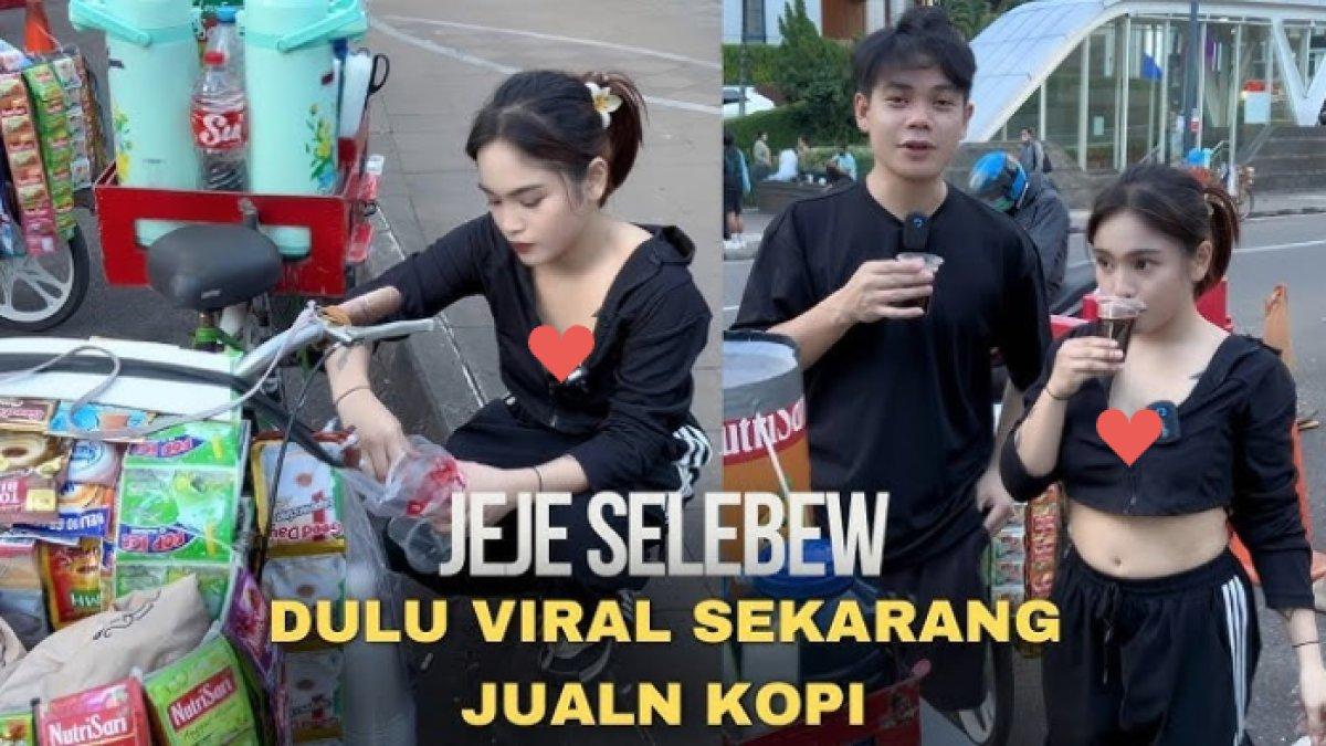 JEJE SLEBEW JUALAN KOPI,- Nasib terbaru Jeje Slebew setelah tiga tahun menghilang, kini jualan kopi starling di kawasan Sudirman, Jakarta.