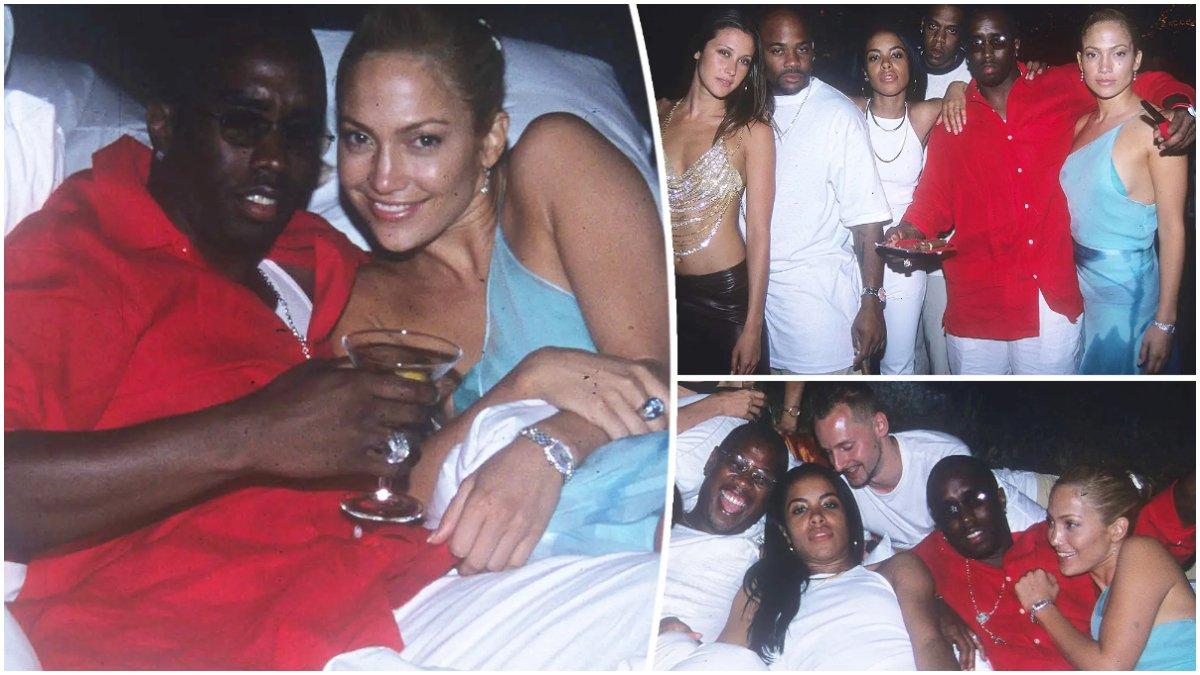 JLo Jennifer Lopez dan P Diddy saat masih pacaran.