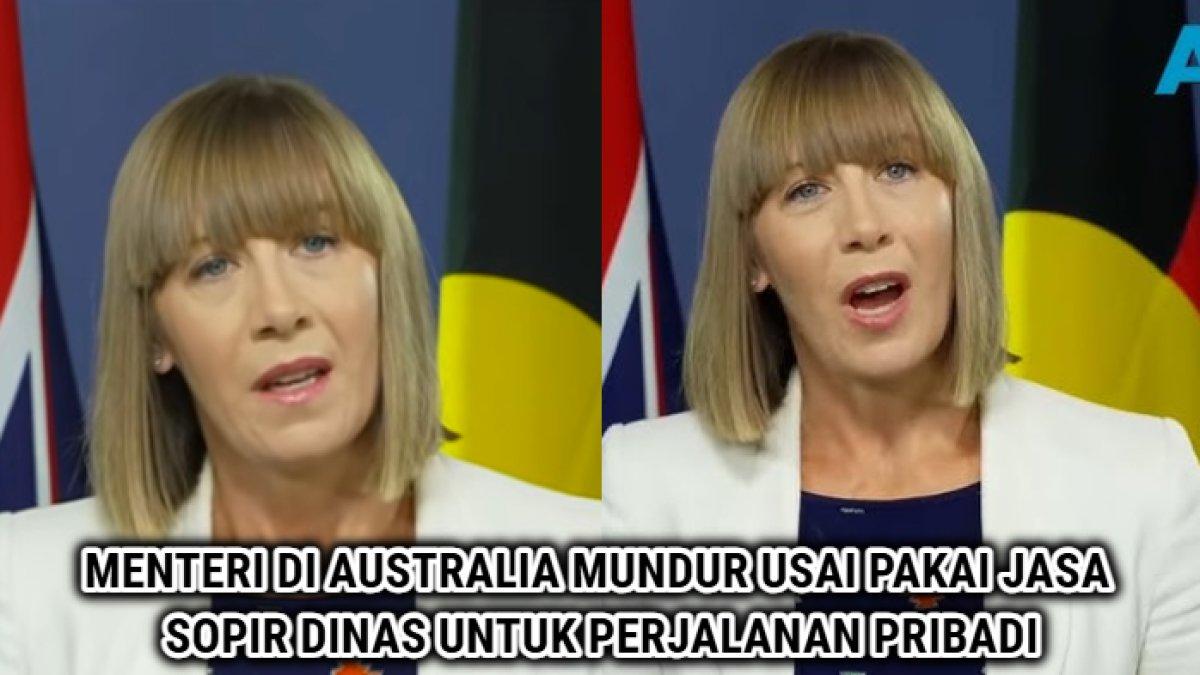 JO HAYLEN MUNDUR DARI MENTERI,- Sosok Jo Haylen, Menteri Transportasi Australia yang mengundurkan diri setelah mengaku memakai jasa sopir dinasnya untuk acara pribadi.