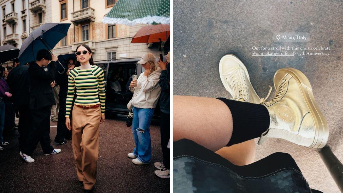 Jalan-jalan memakai sepatu Onitsuka