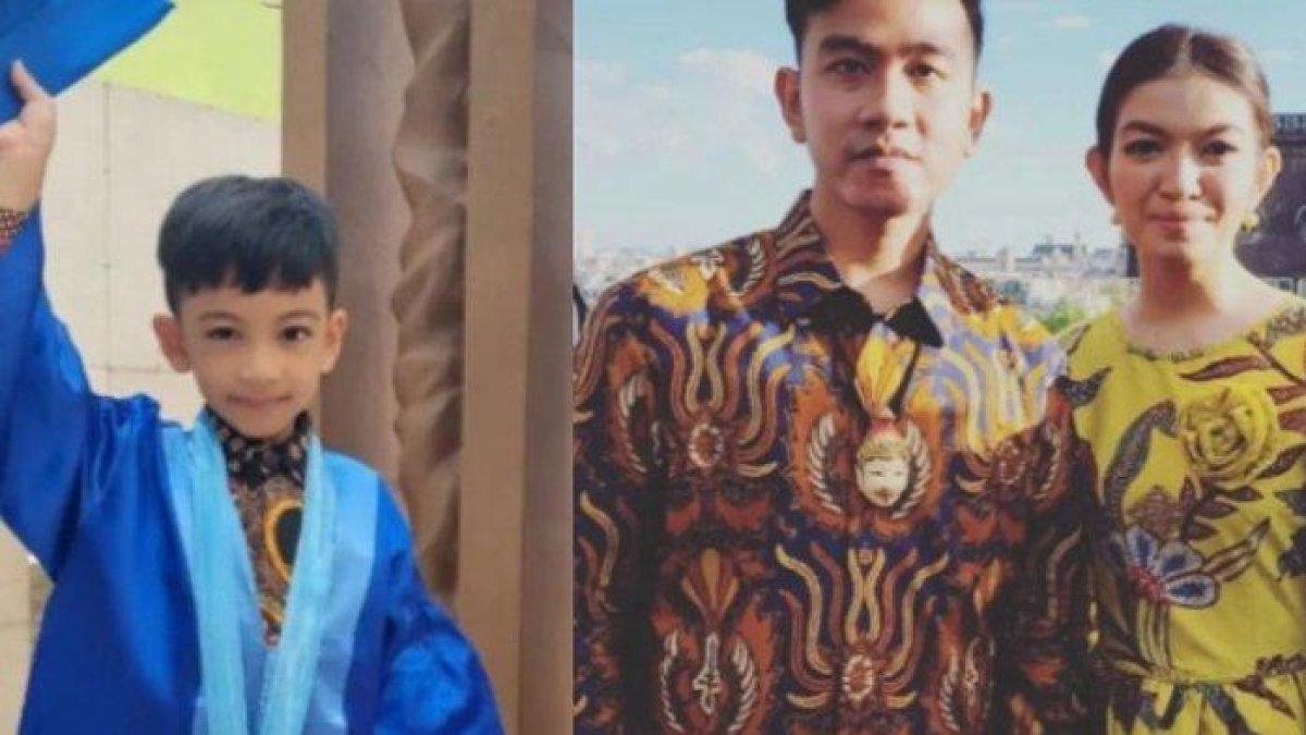 Jan Ethes merupakan anak pertama Cawapres Gibran Rakabuming Raka.