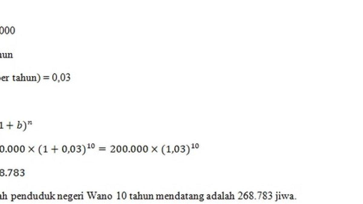 Jawaban soal pertumbuhan 1