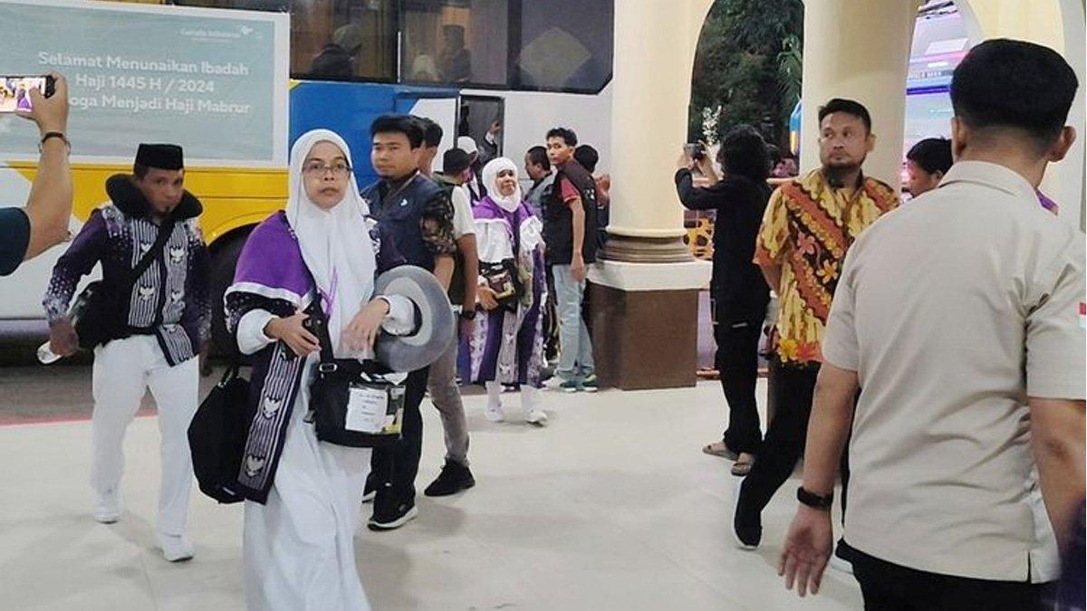 Jemaah Haji Kloter 5 Embarkasi Makassar Asal Kabupaten Gowa kembali ke Asrama Haji
