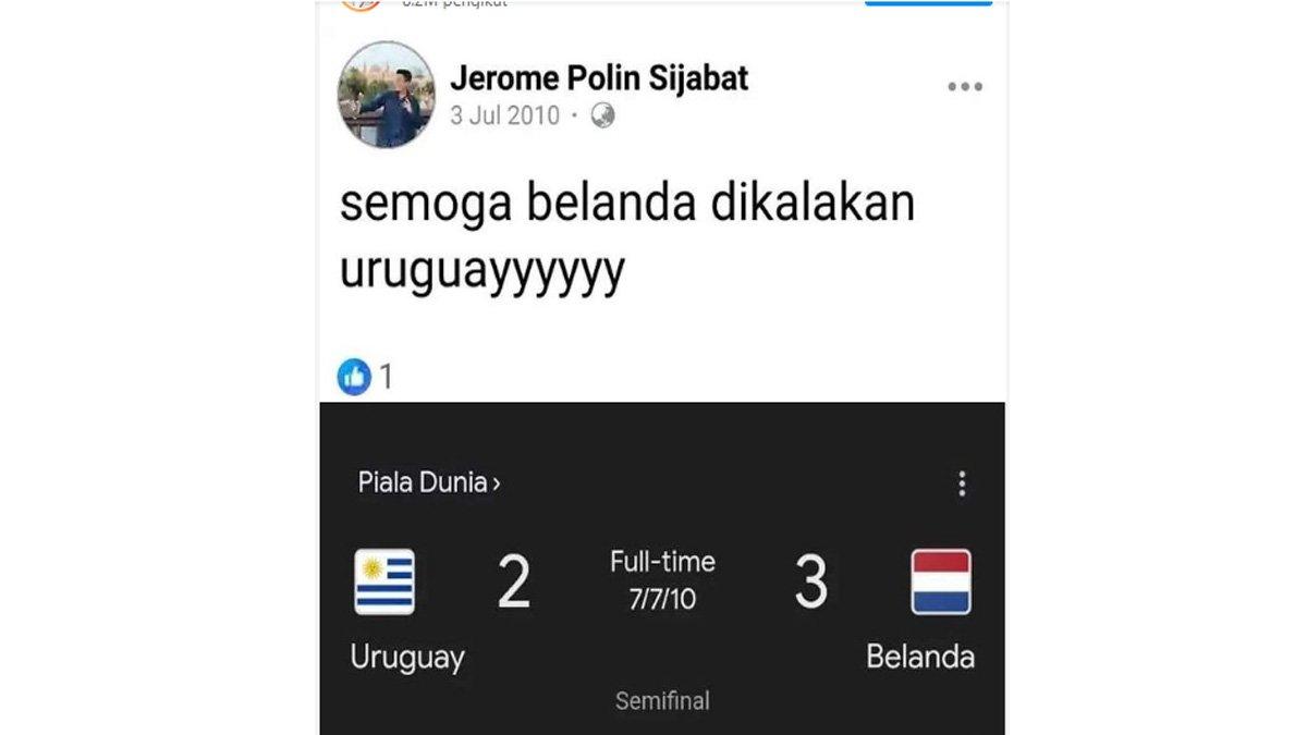 Cuitan Jerome Poline diduga awal mula 'kutukan'.