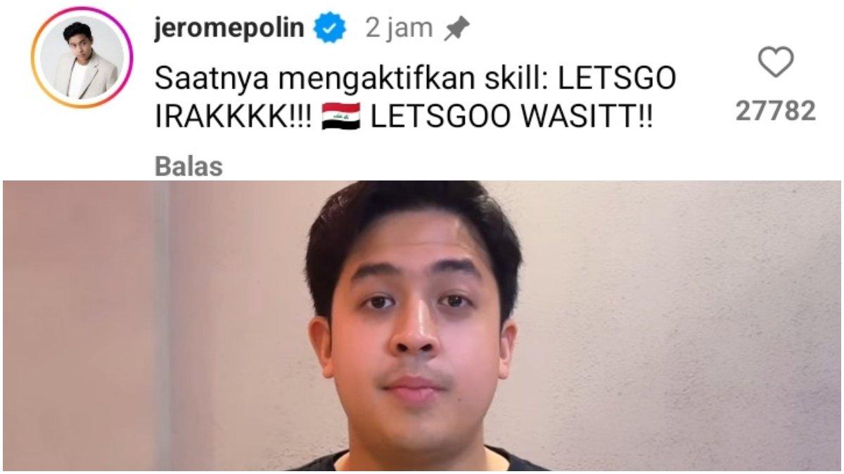 Jerome Polin siap dukung lawan Timnas Indonesia.