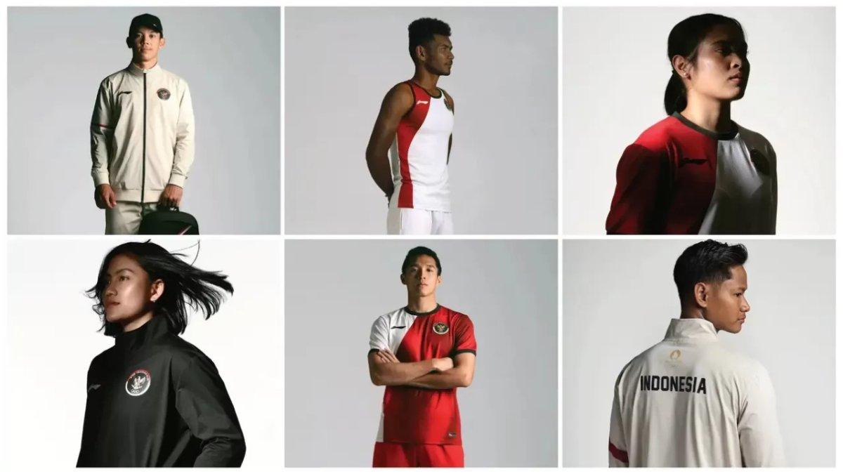 Jersey resmi Olimpiade Paris 2024 Tim Indonesia.