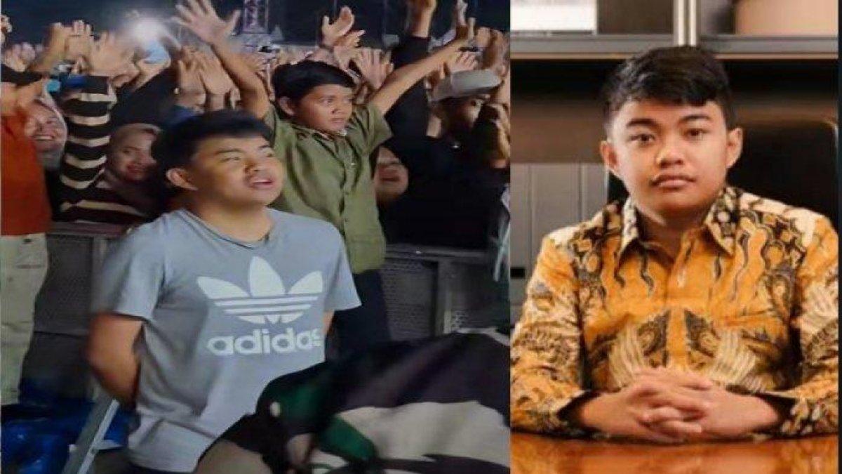 Jhony Saputra tampil sederhana nonton konser musik