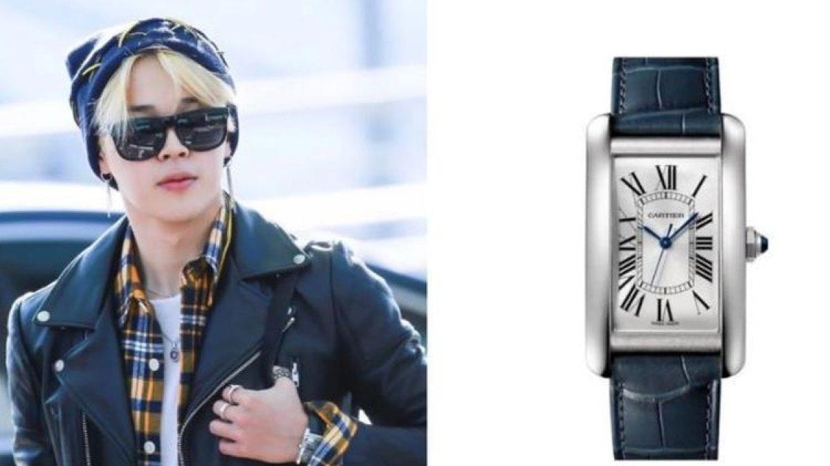 Jimin dengan Cartier Tank Américaine()