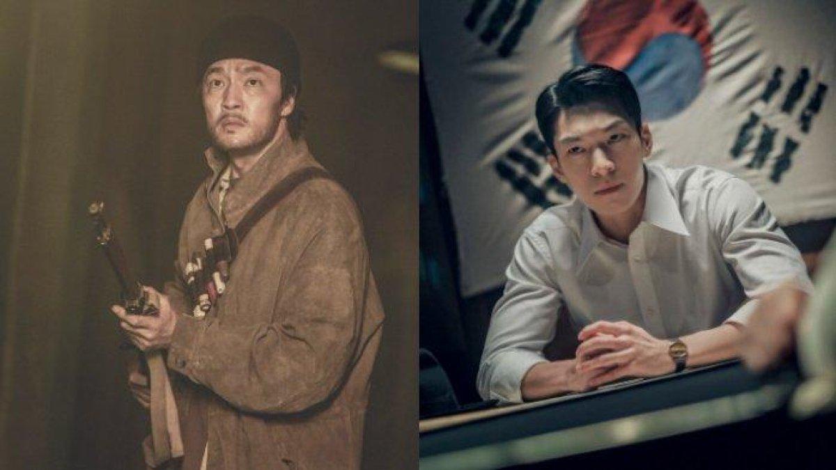 Jo Han Chul, dan Wi Ha Joon dalam drama korea Gyeongseong Creature.