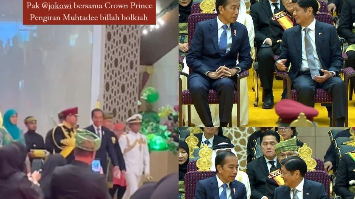 Jokowi menghadiri acara pernikahan Pangeran Abdul Mateen