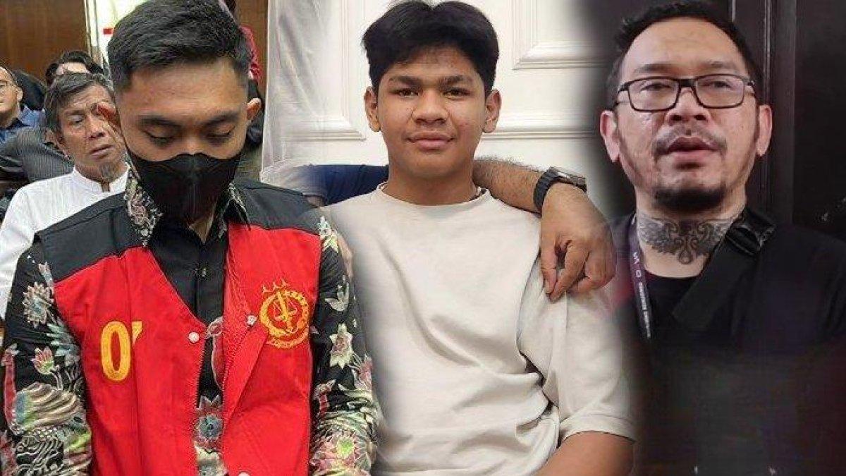 Jonathan Latumahina (kanan) ayah david Ozora (tengah), Mario Dandy (kiri)