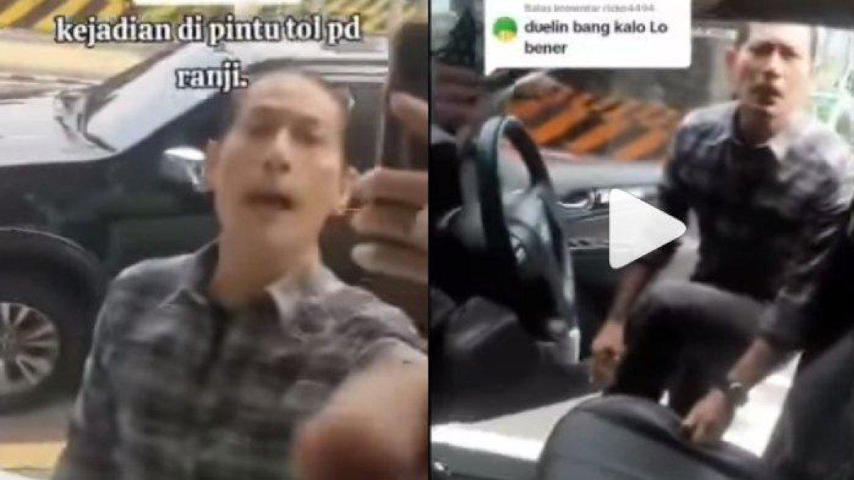 Juna Rorimpandey atau Chef Juna cekcok dengan seorang supir truk.
