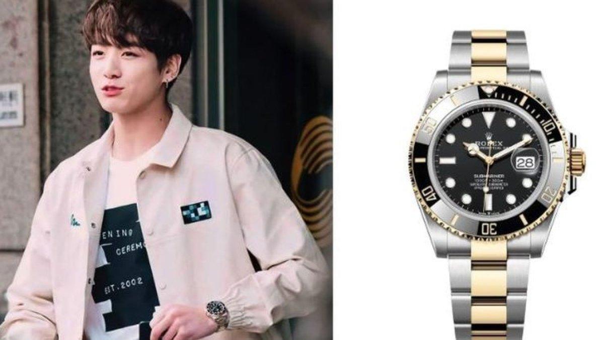 Jungkook dan Rolex two-tone Submariner()