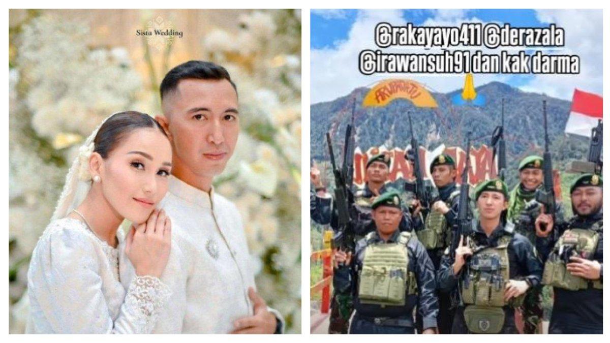 KABAR LETTU FARDHANA - (kiri) Lettu Fardhana saat belum putus dari Ayu Ting Ting. (kanan) Foto Lettu Fardhana setelah putus dari Ayu Ting Ting, kini masih bertugas di Papua.