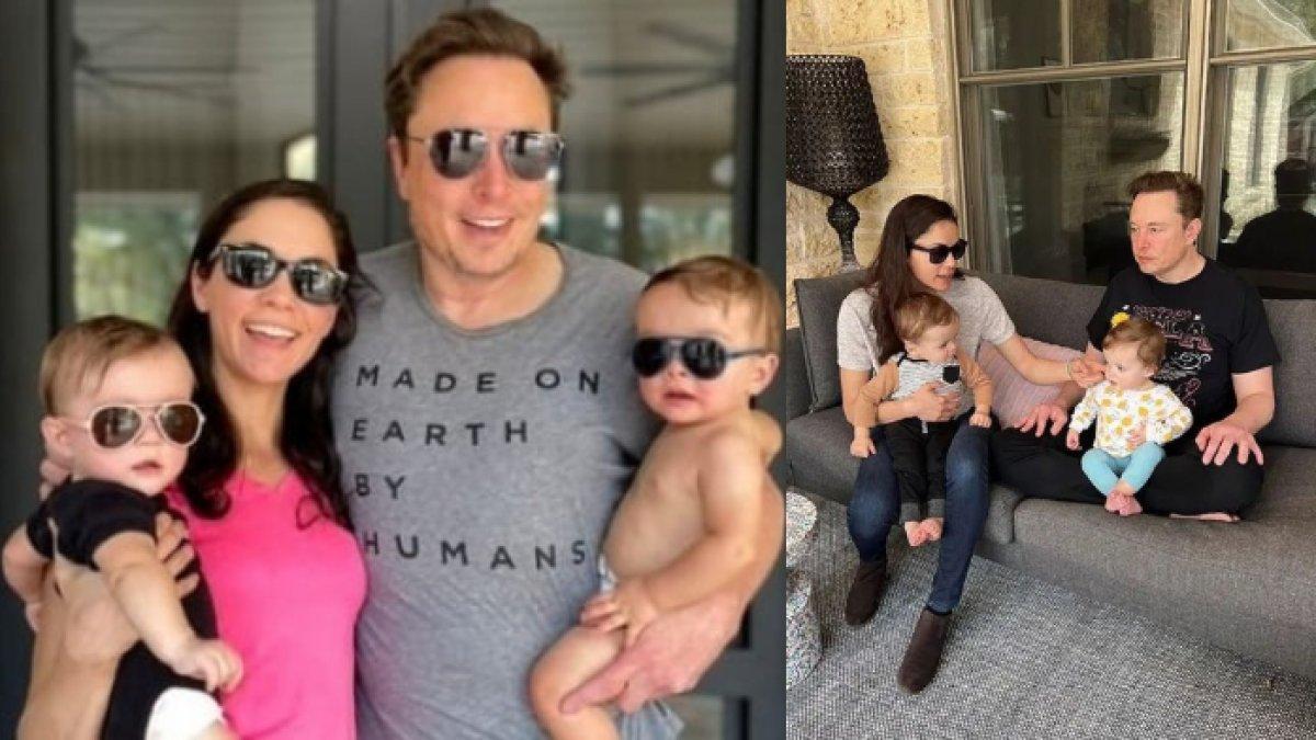 KELUARGA ELON MUSK,- Elon Musk dan Shivon Zilis bersama anak-anaknya.