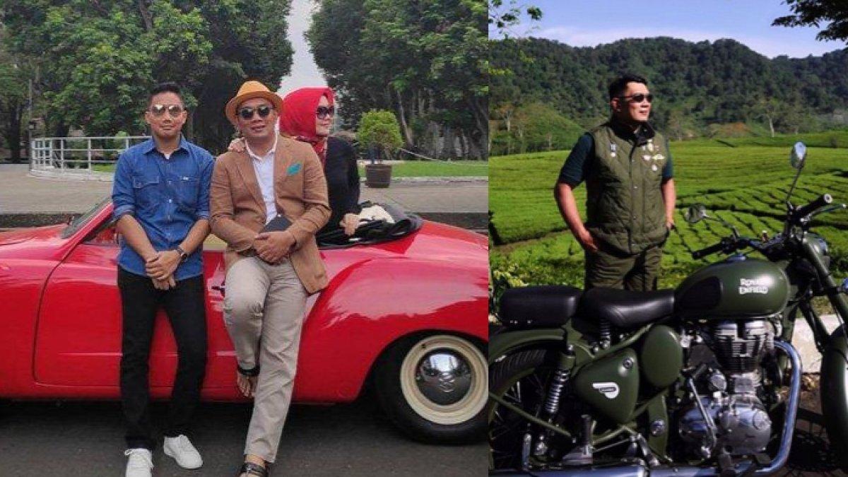 KOLEKSI KENDARAAN RIDWAN KAMIL,- Koleksi kendaraan milik Mantan Gubernur Ridwan Kamil, mulai dari motor gede atau moge hingga mobil listriK yang harganya selangit.