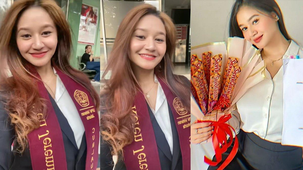 KORBAN GLODOK PLAZA - Keren Jeremiah korban kebakaran Glodok Plaza memamerkan momen wisuda melalui akun TikTok @kerenjrmh pada 8 Januari 2025. Keren adalah seorang influencer muda yang juga berprestasi