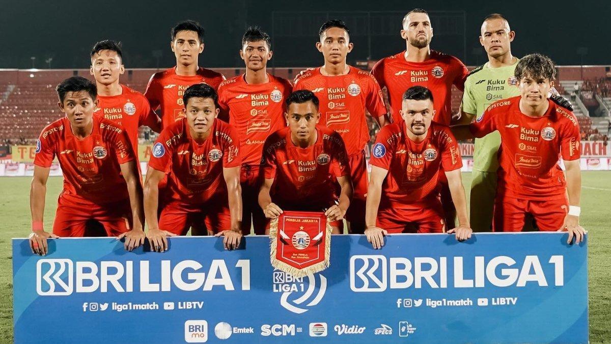 Arsip Foto: Pemain Persija Jakarta sedang foto bersama jelang pertandingan Liga 1.