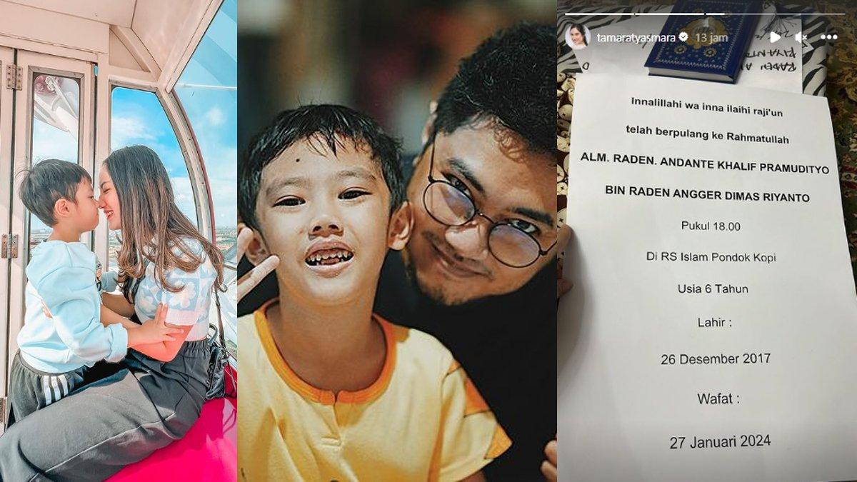 Kabar duka anak semata wayang Tamara Tyasmara dan DJ Angger Dimas meninggal dunia