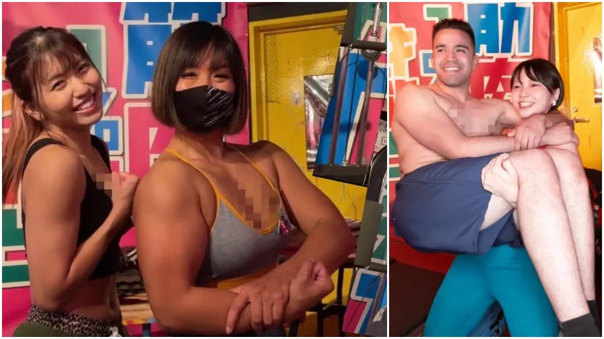 Kafe Muscle Girls Bar, berisi pelayan cewek berotot di Tokyo, Jepang.