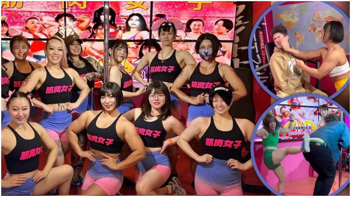 Kafe kebugaran di Jepang yang mempekerjakan pelayan wanita berotot.