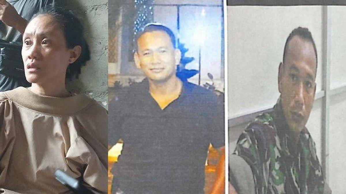 Kakak angkat Sertu Hendri, Evi Yolanda (41) (kiri), mengungkapkan istri siri Sertu Hendri, Kiki, kabur setelah diajak rujuk sang suami.