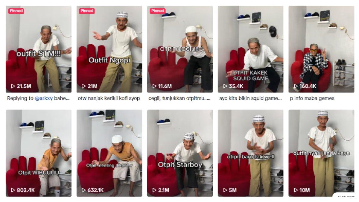 Babah Endin yang ikuti style anak muda zaman now