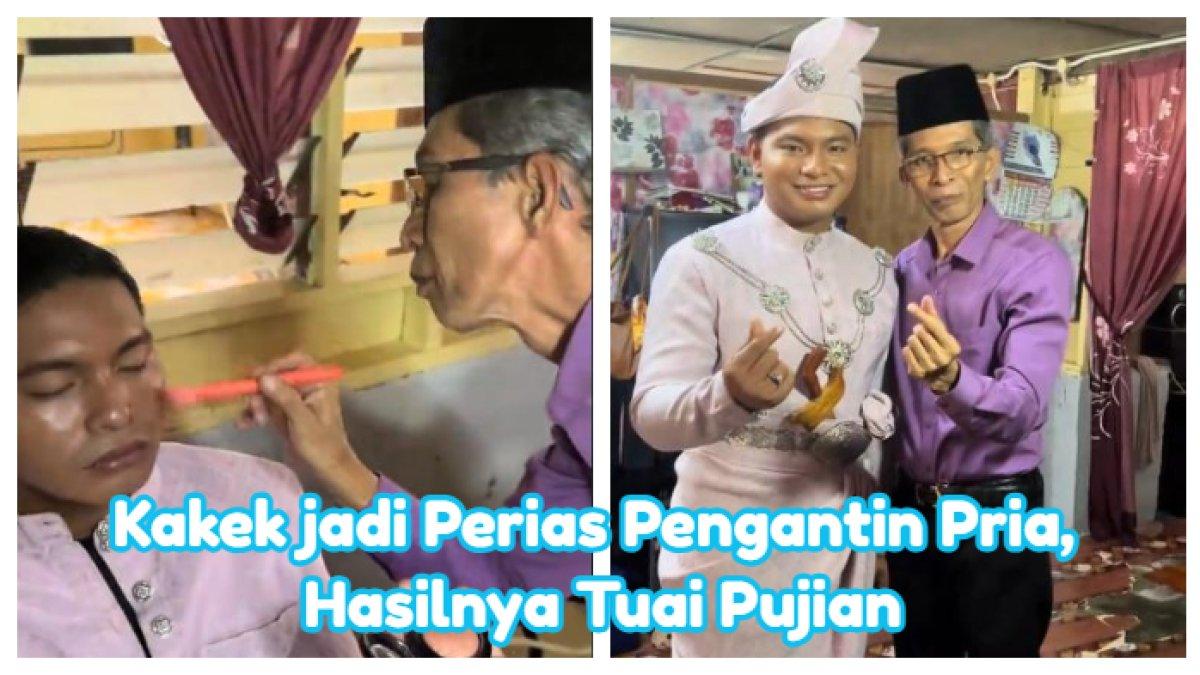 Kakek di Malaysia jadi perias pengantin pria
