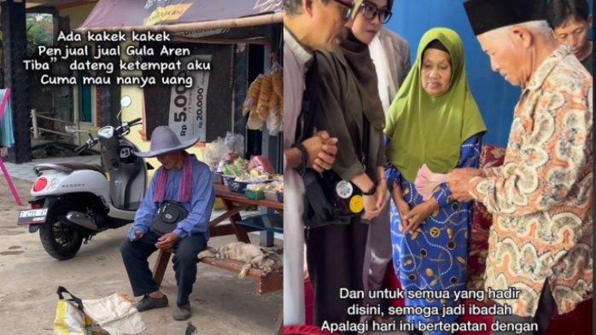 Kakek penjual gula aren ditipu pembeli pakai uang palsu