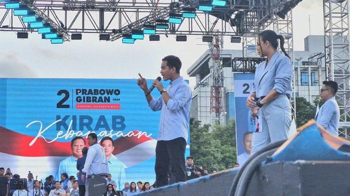 Kampanya Prabowo-Gibran di Semarang, Minggu, (28/1/2024).