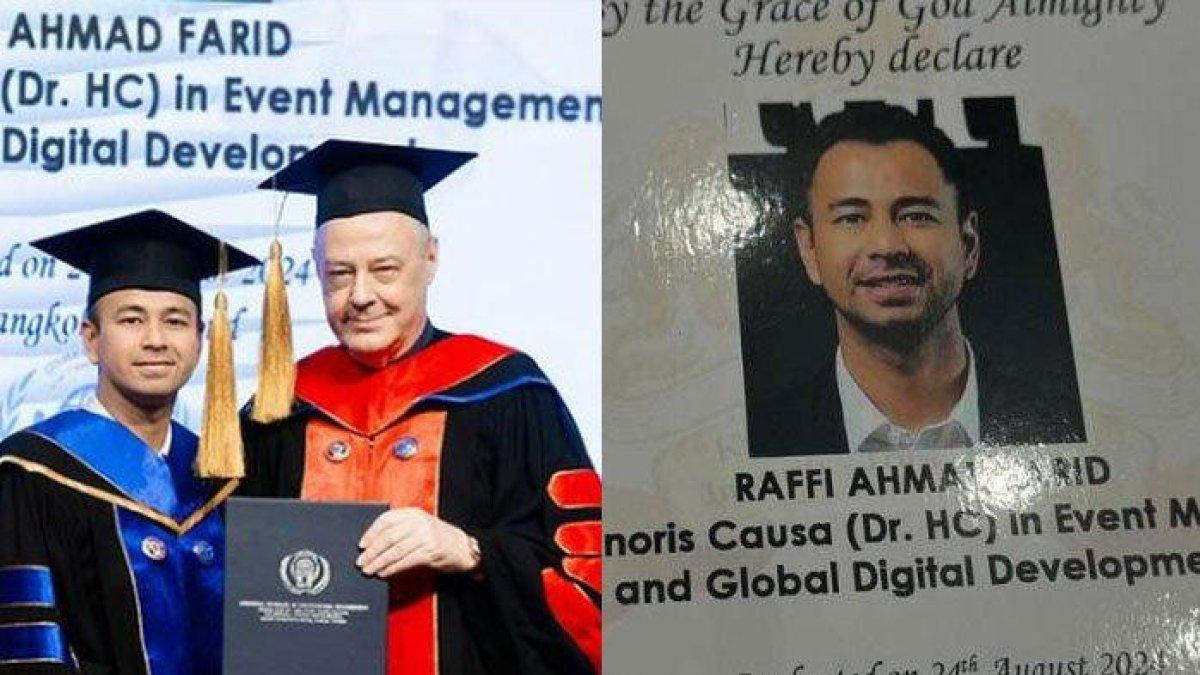 Kampus UIPM beri Raffi Ahmad gelar doktor honoris
