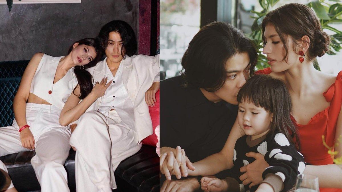 Karina Coser bersama suami dan putrinya