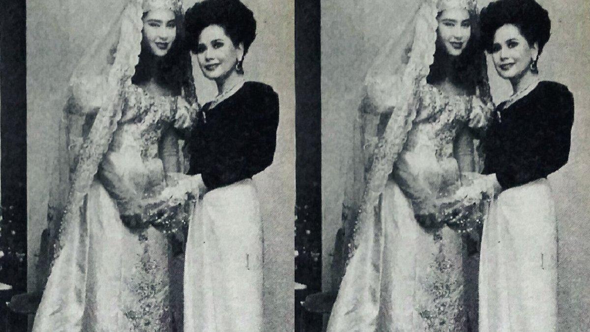 Kartika Sari Dewi jadi model gaun pengantin kala muda